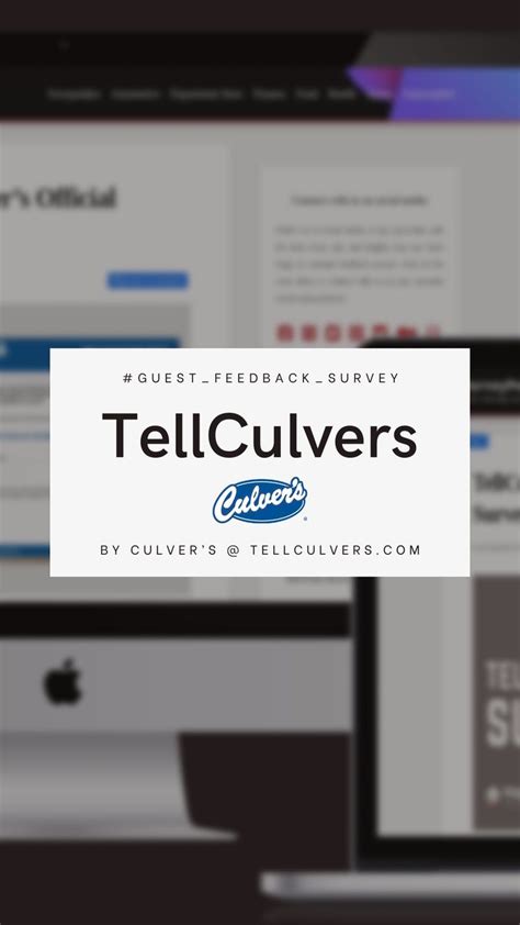 tellculvers survey|Enter Tell Culvers Survey